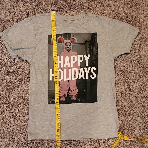 A Christmas Story Ralphie Bunny Happy Holidays T-Shirt Size Small - Picture 8 of 8